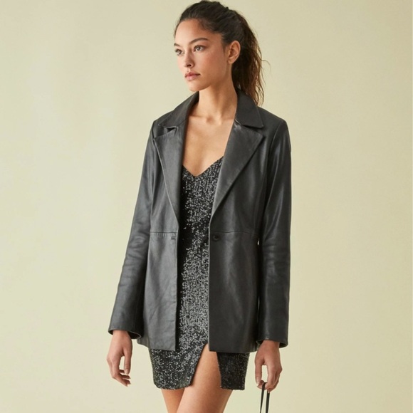 Reformation Jimmy Navy Sequin Mini‎ Dress NWT - Picture 2 of 9